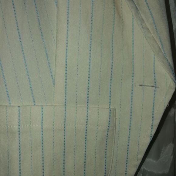 Xhilaration mss  suit jacket size L pastel colors striped - Picture 2 of 6